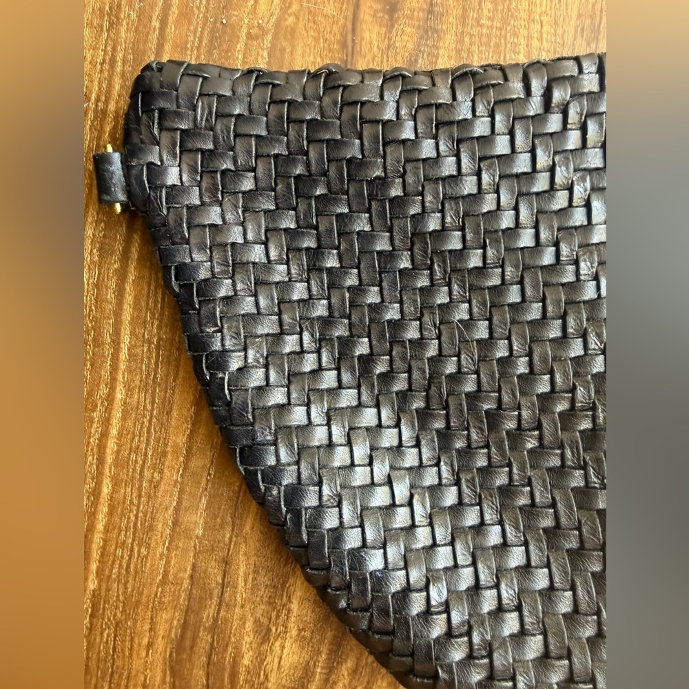 Clare V. Grande Fanny Black Woven NO STRAP - Picture 8 of 13